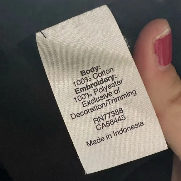 J Crew Black Dress Beach Embroidered - Picture 5 of 5